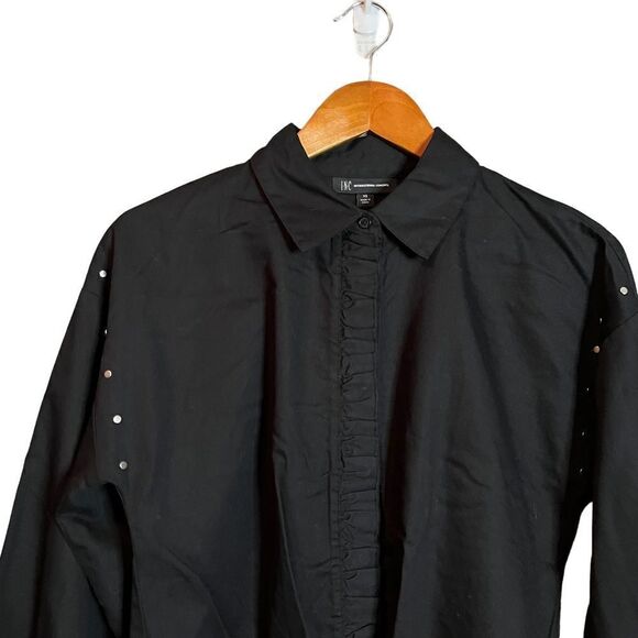 NWT! INC international concepts button down tie top - Picture 2 of 11